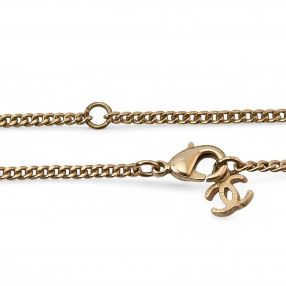 CHANEL Authentic Gold Logo Necklace - Picture 7 of 8